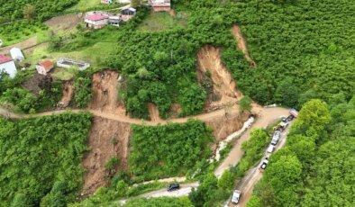 Giresun’da heyelan riski: 33 ev tahliye edildi