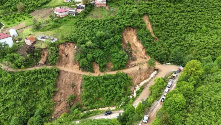 Giresun’da heyelan riski: 33 ev tahliye edildi