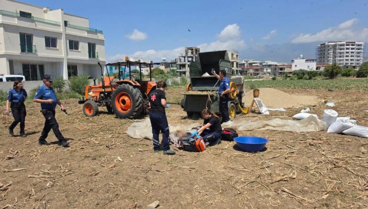 Hatay’da tarım makinesine sıkışan işçi hayatını kaybetti