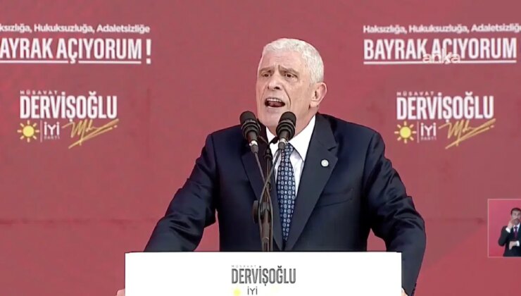 İYİ Parti’nin Bayrak Mitingi başladı: Dervişoğlu’ndan dikkat çeken mesajlar
