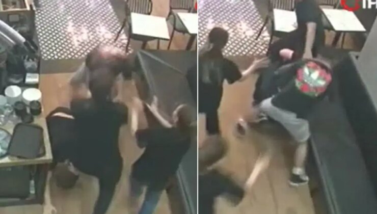 Kafe çalışanını öldüresiye darbetti: O anlar kamerada