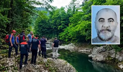 Kızının gözü önünde ırmağa düştü: Baba, kurtarılamadı