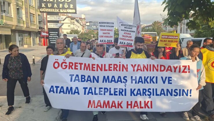 Mamaklı yurttaşlardan öğretmenlerin direnişine destek