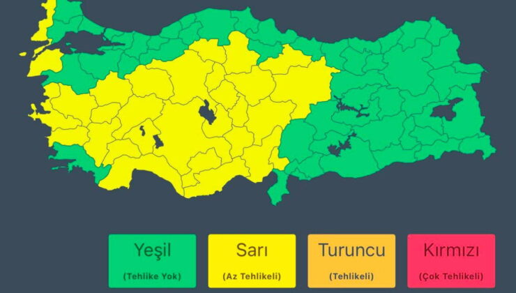 Meteoroloji’den 31 il için kuvvetli yağış uyarısı