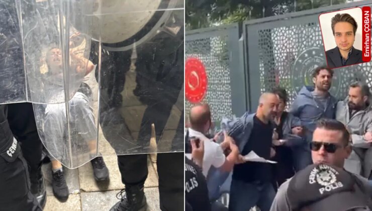 Öğretmenler, eylemlerini bakanlık binası önüne taşıdı… Polis müdahale etti: Gözaltılar var