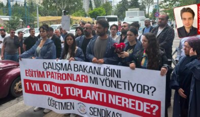 Öğretmenler, eylemlerini bakanlık binası önüne taşıdı: Somut adım görünceye kadar bekleyecekler