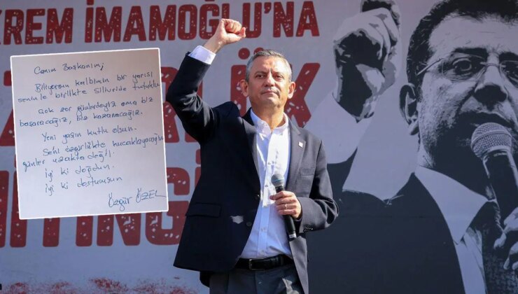 Özgür Özel’den Silivri’ye not: Ekrem İmamoğlu’nun doğum gününü kutladı