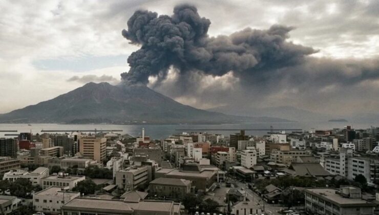 Sakurajima Yanardağı’nda patlama: Kül bulutu Kagoshima kentini kapladı