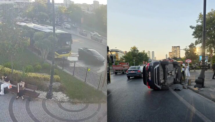 Tamircinin test sürüşü pahalıya patladı: Milyonluk otomobile çarpıp kaçtı