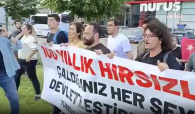 TKP’den Koç Holding’in 100. yıl etkinliği önünde protesto