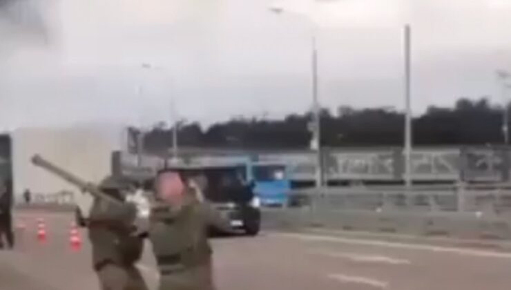 Ukrayna İHA’larını düşürmeye çalışan Rus askerleri: Vur gardaşım vur