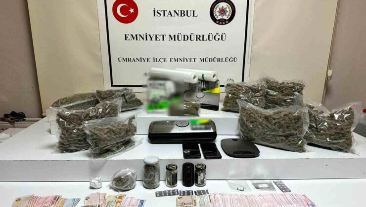 Ümraniye’de “zula evi” operasyonu: 4 kilo uyuşturucu madde ele geçirildi