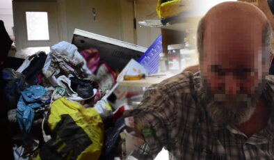 Yaşadığı ‘çöp ev’de mahsur kaldı: Polisi arayıp yardım istedi