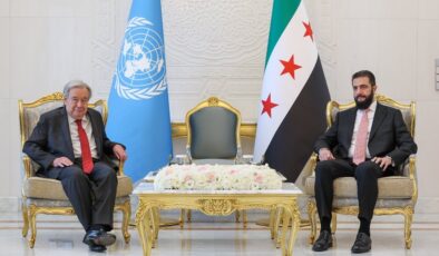 Ahmed Şara, BM Genel Sekreteri Guterres ile görüştü