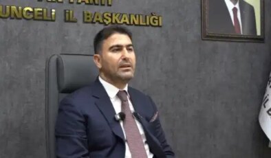 AKP Tunceli İl Başkanı Hakan Özer, görevinden istifa etti