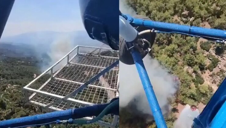Aydın Çine’de orman yangını: Ekipler havadan ve karadan müdahale ediyor