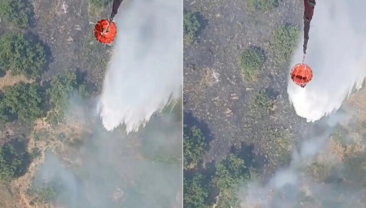 Aydın’da tarım arazisinde yangın