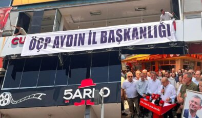 CHP Aydın İl Başkanlığı’ndan toplu istifa… Binaya ‘ÖÇP’ pankartı asıldı!