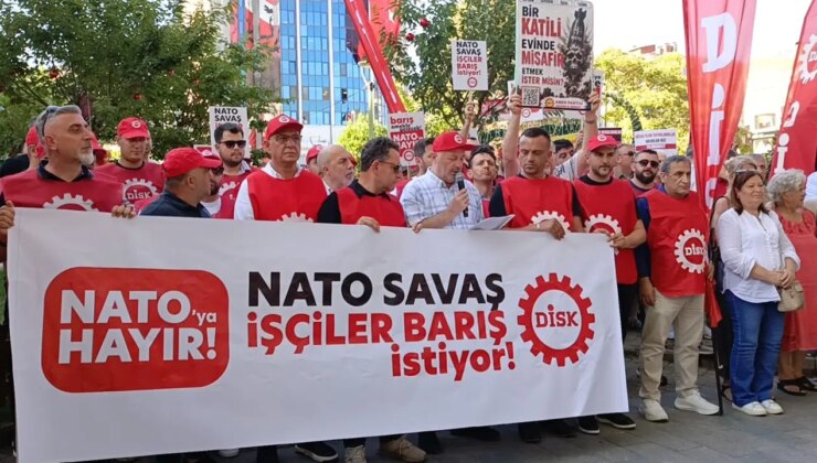 DİSK Kocaeli’den ‘NATO’ protestosu: ‘Savaşa değil emekçiye bütçe’