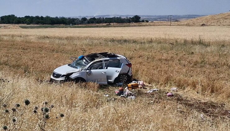 Diyarbakır’da cip tarlaya düştü: 1’i ağır 5 yaralı