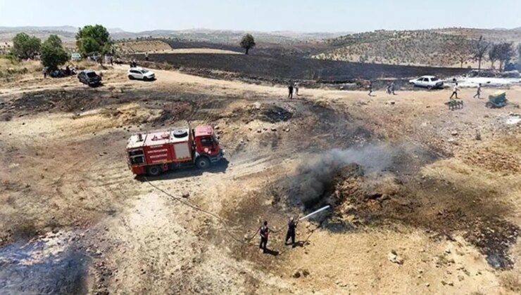 Diyarbakır’ın 2 ilçesinde yangın: 270 dönümlük alan kül oldu