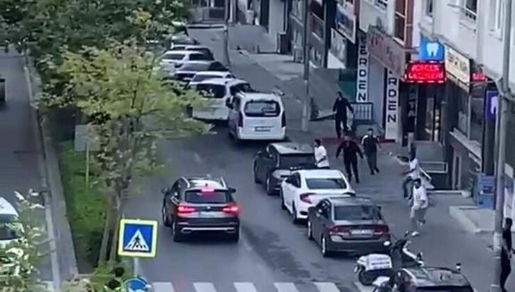 Emlakçıda başlayan tartışma sokakta bıçaklı kovalamacaya döndü