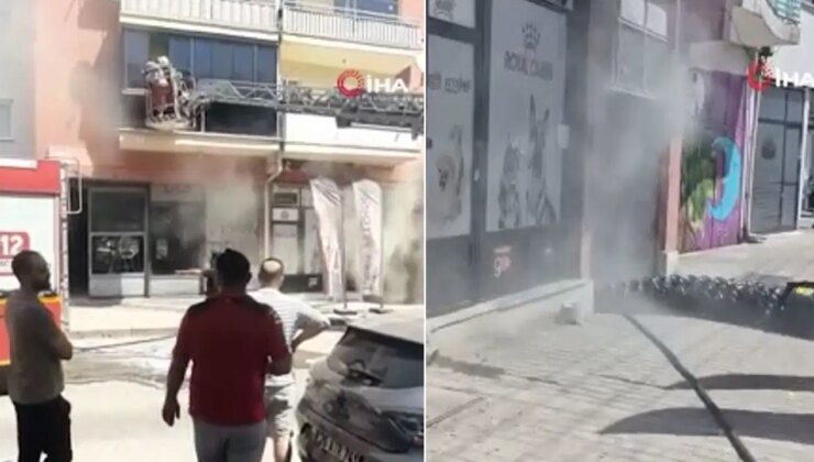 Eskişehir’de iş yeri yangınında can pazarı: 6 kişi dumandan etkilendi