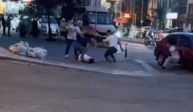 Gaziosmanpaşa’da sokak ortasında kavga: Tekme ve yumruklarla darbettiler