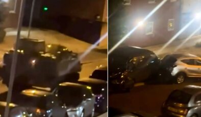 İngiltere’de alkollü askerler zırhlı araçla terör estirdi