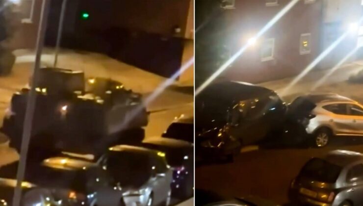 İngiltere’de alkollü askerler zırhlı araçla terör estirdi