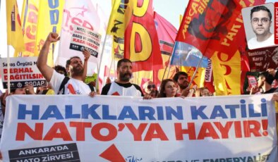 İstanbul’da NATO protestosu: AKM önünden Dolmabahçe’ye yürüdüler
