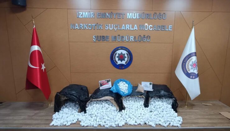 İzmir’de operasyon… 196 bin 560 sentetik hap ele geçirildi: 3 tutuklama