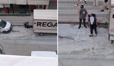 Kafasını defalarca kamyonet kasasına vurup kendisini bayılttı