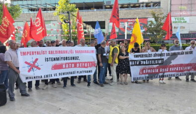 Malatya’da ‘NATO’ya hayır’ eylemi: ‘Barışın ve halkların sesi yükseliyor’