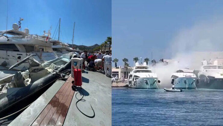 Marinaya demirli lastik botta patlama: Yaralı var