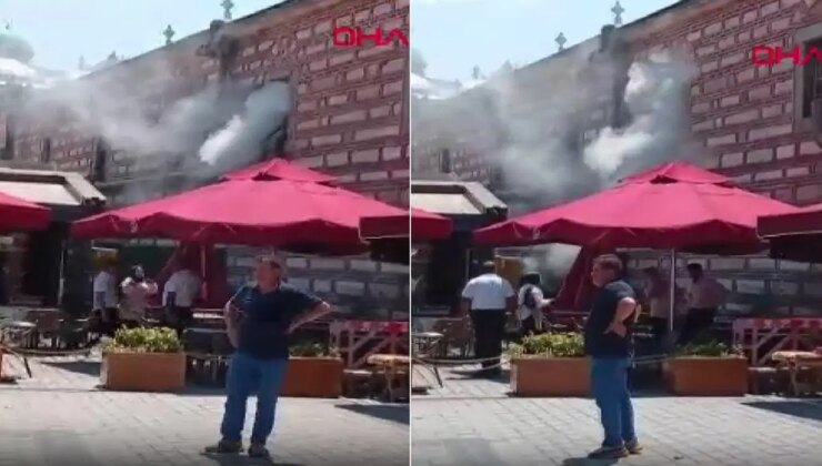 Mısır Çarşısı’nda yangın paniği