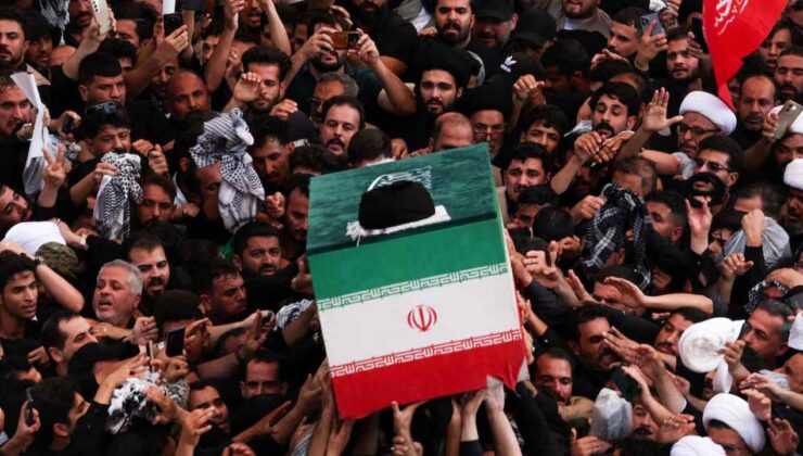 Necef’te yas ve sloganlar: Hamaney’in cenazesi Irak’ta