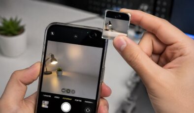 Ön kameraya tutulan ayna ortaya çıkardı: Telefonlarda ikinci ekran özelliği!