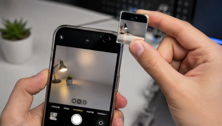 Ön kameraya tutulan ayna ortaya çıkardı: Telefonlarda ikinci ekran özelliği!