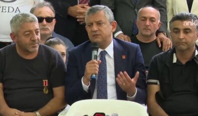 Özgür Özel’den şehit aileleri ve gazilerin oturma eylemine destek