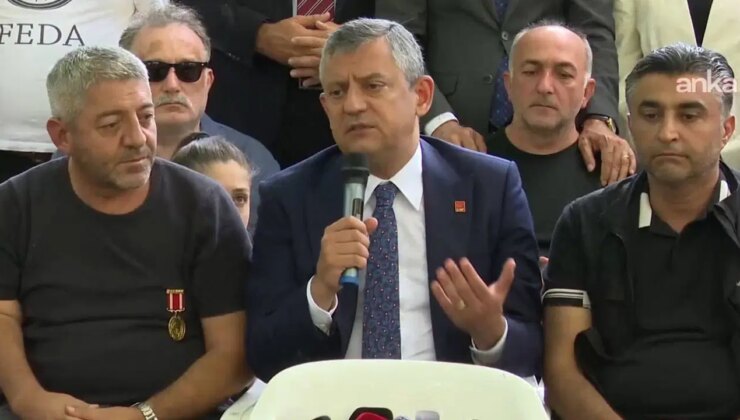 Özgür Özel’den şehit aileleri ve gazilerin oturma eylemine destek