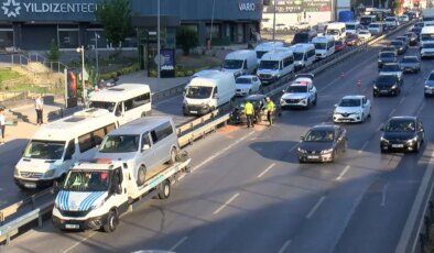 Pendik’te zincirleme kaza: Yaralılar var