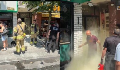 Şişli’de panik anları… 6 katlı binada patlama sonrasında yangın çıktı