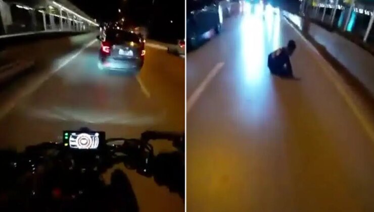 Sollamak isterken otomobile çarptı: Motosikletteki 2 kişi ölümden döndü