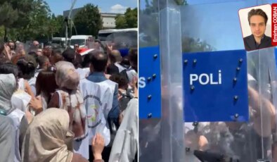 Son Dakika… Ankara’da öğretmen eylemine polis müdahalesi