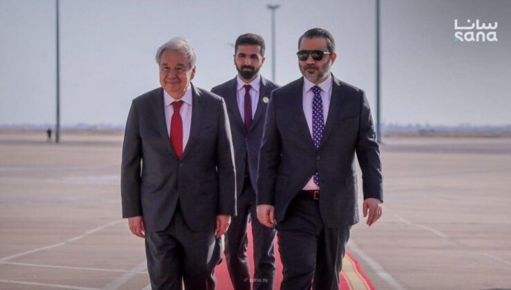 Suriye’de 17 yıl sonra bir ilk: BM Genel Sekreteri Guterres Şam’da
