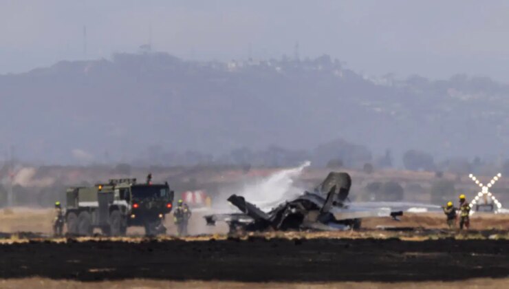 ABD’de F-35B savaş uçağı düştü: Pilot fırlatma koltuğuyla kurtuldu
