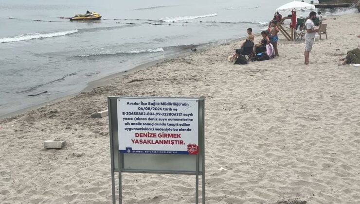 Avcılar’daki Ambarlı sahilinde denize girmek yasaklandı