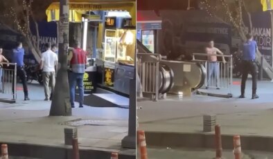 Bahçelievler’de cam parçasıyla kendisine zarar verdi: Polis havaya ateş açtı