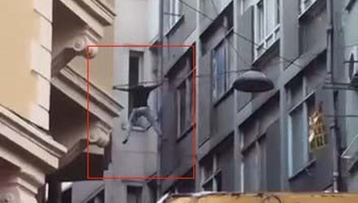 Beyoğlu’nda uyuşturucu etkisindeki şahıs intihar girişiminde bulundu